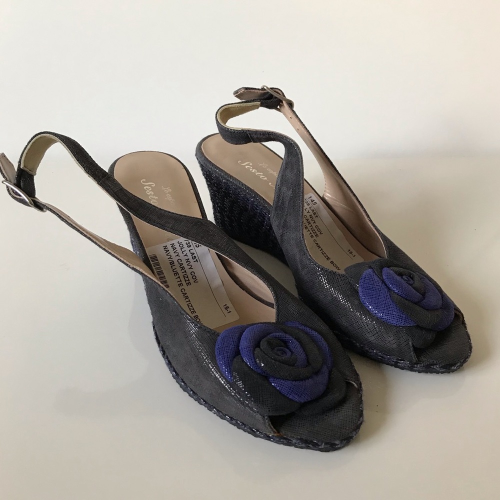 Sesto Meucci  Floral Wedges  Size 6 M